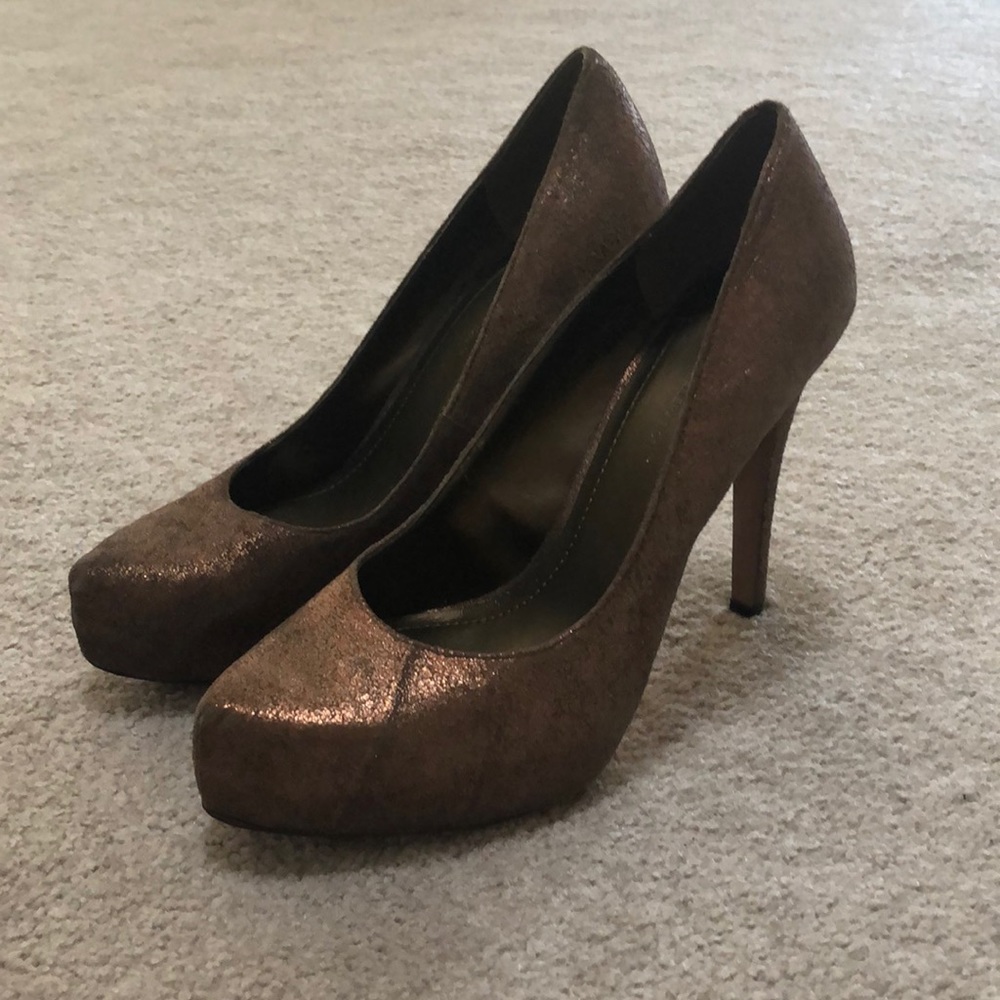 Rose Gold Shimmery Heels